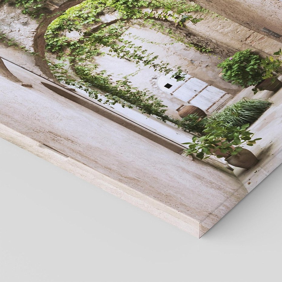 Obraz na płótnie 70x70 - Urokliwa Zaułek - klimatyczna, uliczka