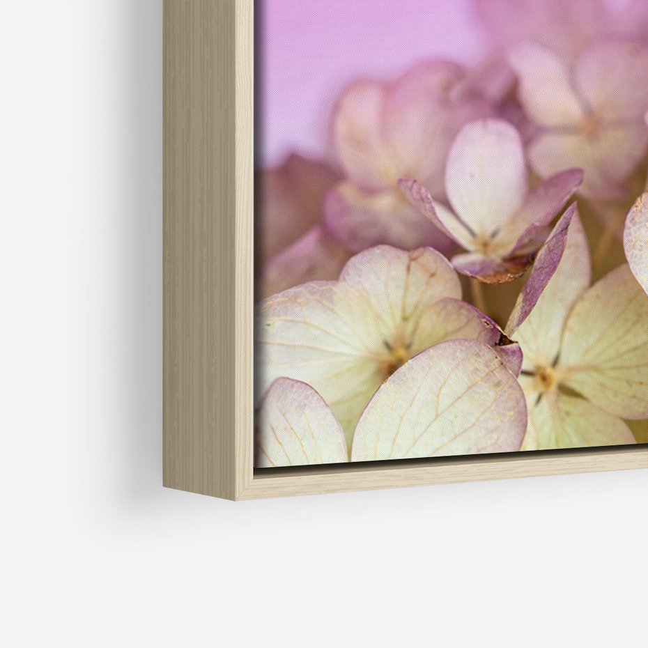Obraz w ramie 70x100 - Kwiatowa Uroda - kwiaty, hortensje - rama drewno