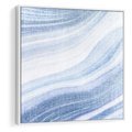 Obraz w ramie 80x80 - Abstrakcyjna akwarela - abstrakcja, akwarela - rama biała