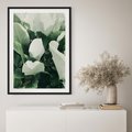 Plakat bez ramy 30x40 - Zgaszona Uroda Natury - zielone liście, zgaszona zieleń