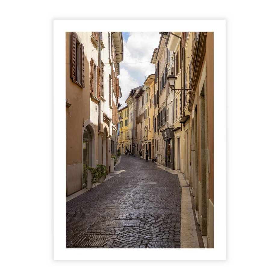 Plakat bez ramy 21x30 - Magiczne widoki - uliczka, perspektywa