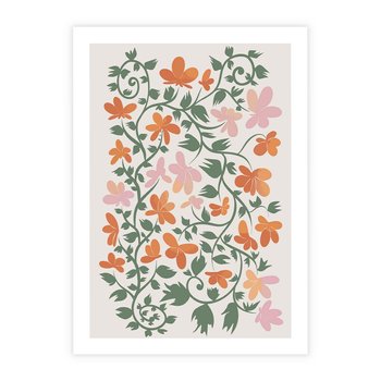 Plakat bez ramy 30x40 - Kwiatowa Refleksja - kwiaty polne, plakat