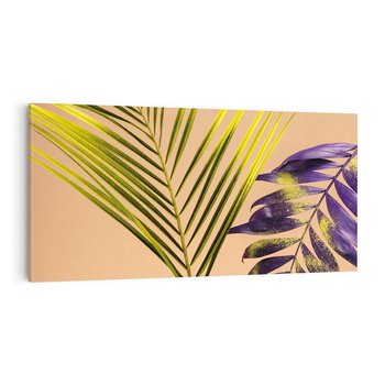 Obraz na płótnie 100x50 - Delikatne Piękno - palma, pastele