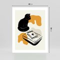 Plakat bez ramy 40x50 - Nowoczesny Kot - grafika, kot
