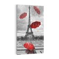Obraz na płótnie 80x120 - Czarno-biała magia Eiffla - Eiffla, Paryż