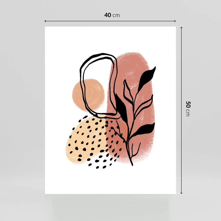 Plakat bez ramy 40x50 - Migotliwe Harmonie - abstrakcja, sztuka nowoczesna