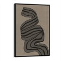 Obraz w ramie 70x100 - Niezwykłe Przesilenia - nowoczesna geometryczna sztuka, loftowe wnętrze - rama czarna