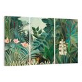 Obraz na płótnie 120x80 - "The Equatorial Jungle " (1909) Henri Rousseau - Reprodukcja - reprodukcja, obraz na płótnie