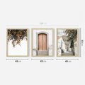 Zestaw obrazy w ramie 40x50 galeria - Stare, drzwi, Włochy, uliczka - rama drewno