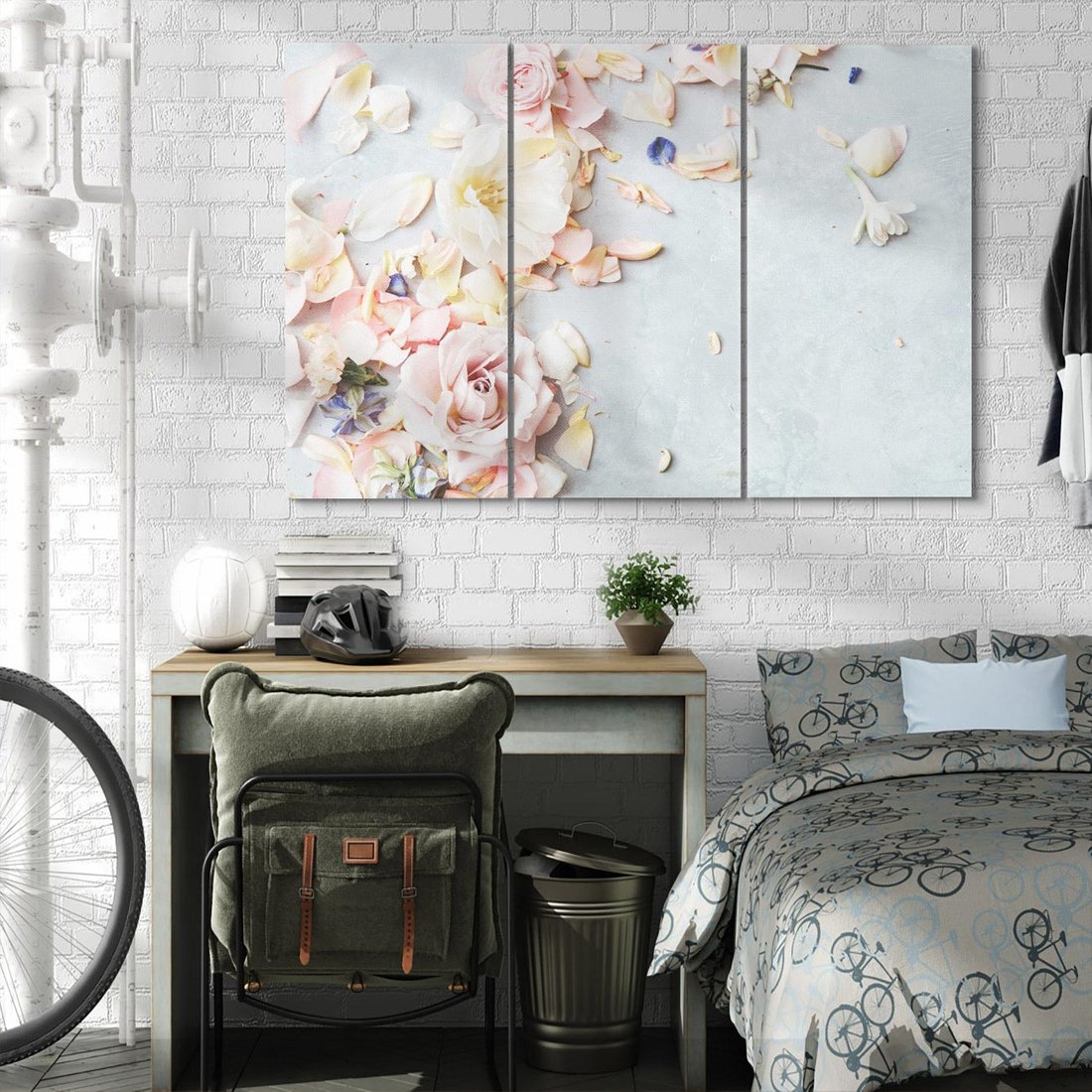 Obraz na płótnie 120x80 - Róże: kwiatowy urok - róże, kwiaty