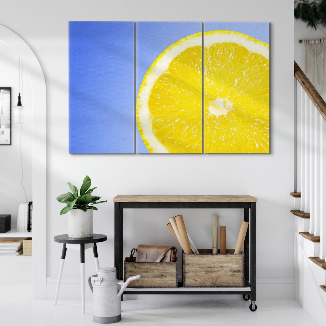 Obraz na płótnie 120x80 - Cytryna Żywa Energia - cytryna, owoce