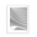 Plakat w ramie 40x50 - Geometryczna Harmonia - geometryczne, kształty - rama biała