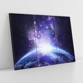 Obraz na płótnie 120x80 - Podróż w kosmiczną przestrzeń - kosmos, ziemia