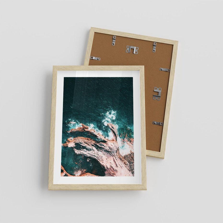 Plakat w ramie 30x40 - Morze w Perspektywie - morze, ocean - rama drewno