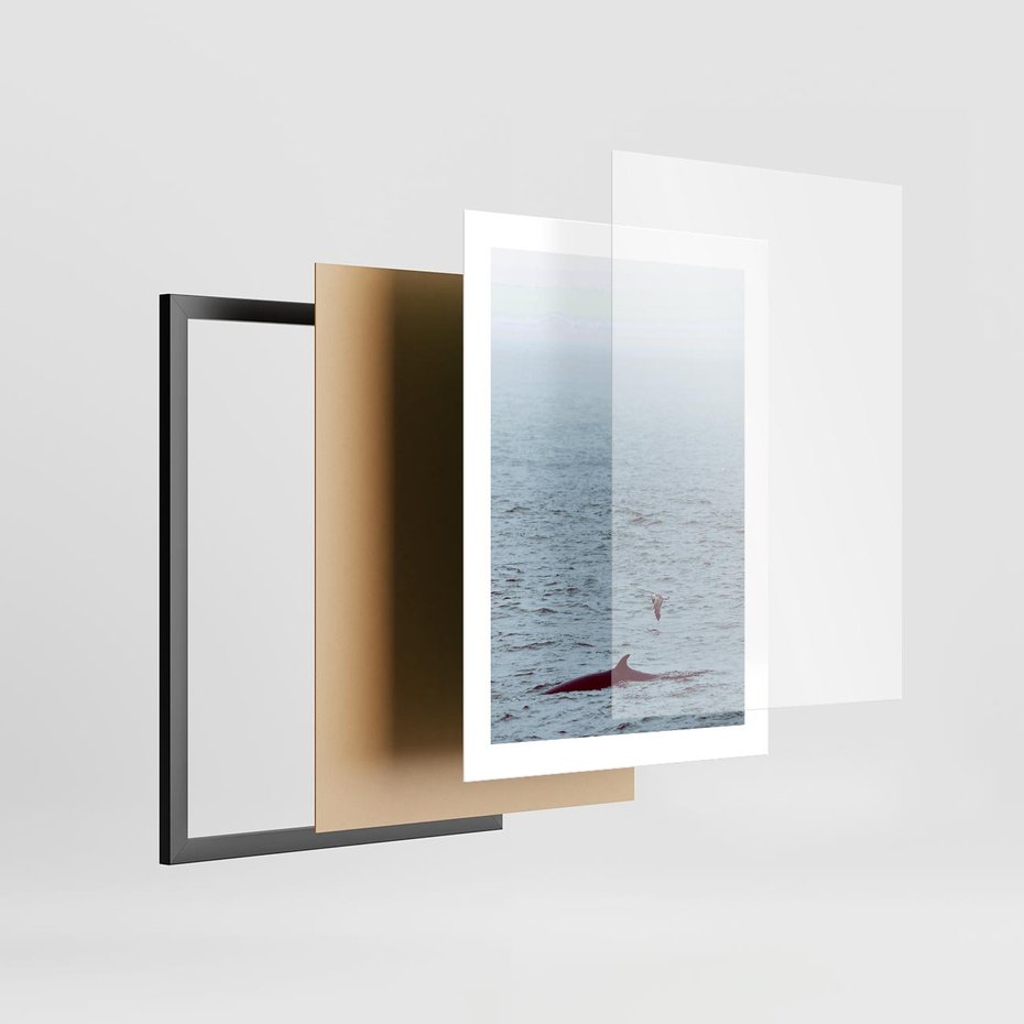 Plakat w ramie 30x40 - Spotkanie z Orką - morze, ocean - rama czarna