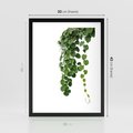 Plakat w ramie 30x40 - Świeżość Natury - liście, zielone - rama czarna