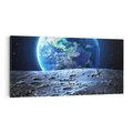 Obraz na płótnie 120x60 - Mistrzowskie spojrzenie na Ziemię - ziemia, kosmos