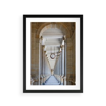 Plakat w ramie 40x50 - Kolumny Czasu - architektura, kolumny - rama czarna