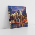 Obraz na płótnie 30x30 - Miasto Nocy - Nowy Jork, miasto