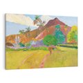 Obraz na płótnie 70x50 - Krajobraz Tahiti 1891, Paul Gauguin - Reprodukcja - reprodukcja, obraz na płótnie