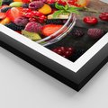 Plakat w ramie 40x50 - Smakowite Porywy - owoce, jedzenie - rama czarna