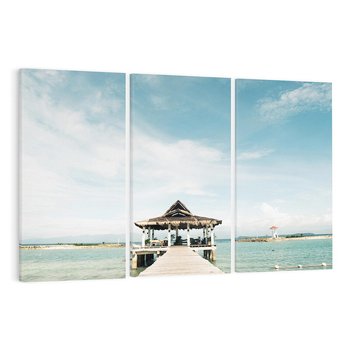 Obraz na płótnie 120x80 - Magia Morza i Piękno Plaży - Hawaje, morze