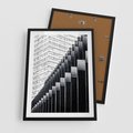 Plakat w ramie 50x70 - Architektura Stopniowa - architektura, budynki - rama czarna