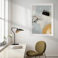 Plakat bez ramy 30x40 - Świat w Kadrze - mapa, aparat