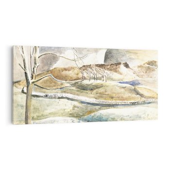 Obraz na płótnie 140x70 - Moonrise over Cleeve Hill (1945), Paul Nash - Reprodukcja - reprodukcja, obraz na płótnie