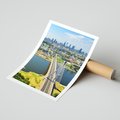 Plakat bez ramy 21x30 - Most w metropolii - most, miato