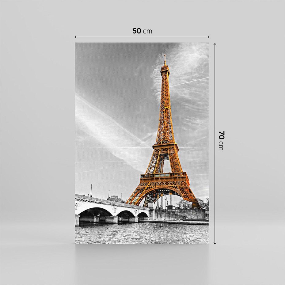 Obraz na płótnie 50x70 - Echa Wieży Eiffla - wieża, Eiffla