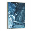 Obraz w ramie 50x70 - Wyrazista abstrakcja w akwareli - abstrakcja, akwarela - rama drewno