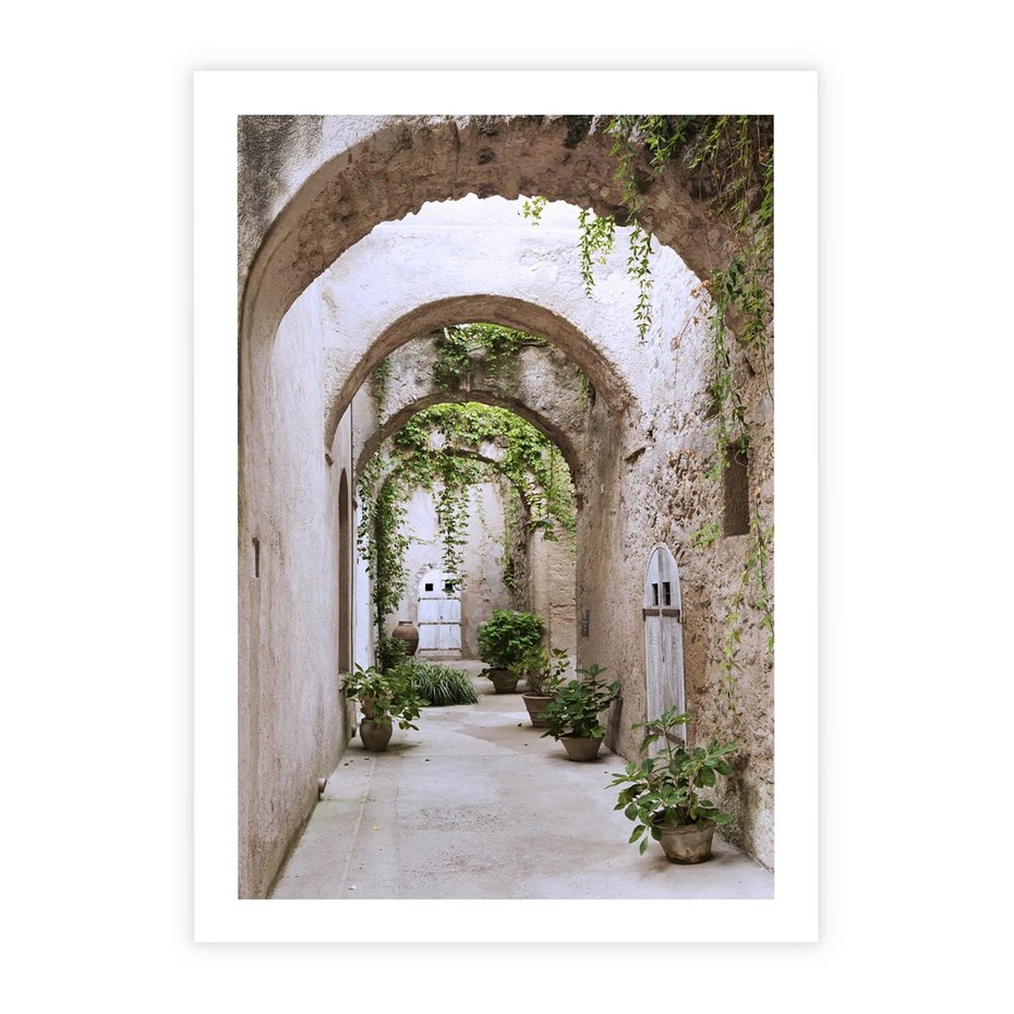 Plakat bez ramy 50x70 - Urokliwa Zaułek - klimatyczna, uliczka