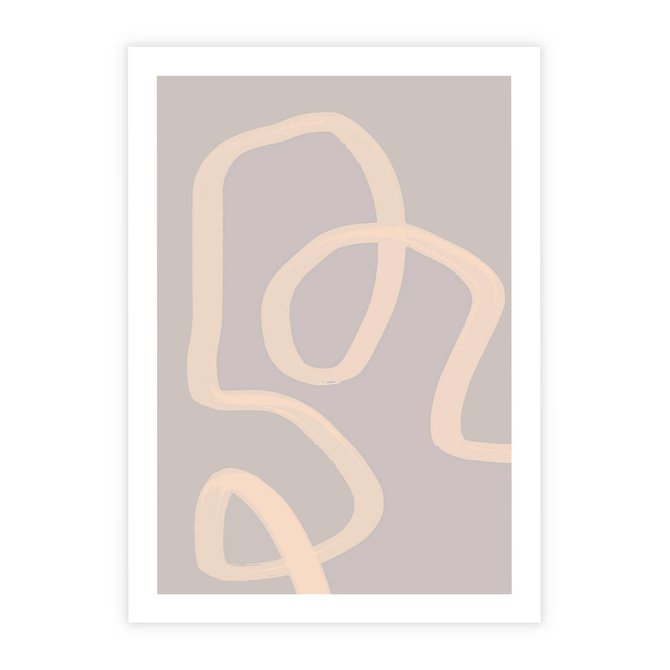 Plakat bez ramy 21x30 - Nowoczesne Odbicia - minimalistyczny obraz, nowoczesny