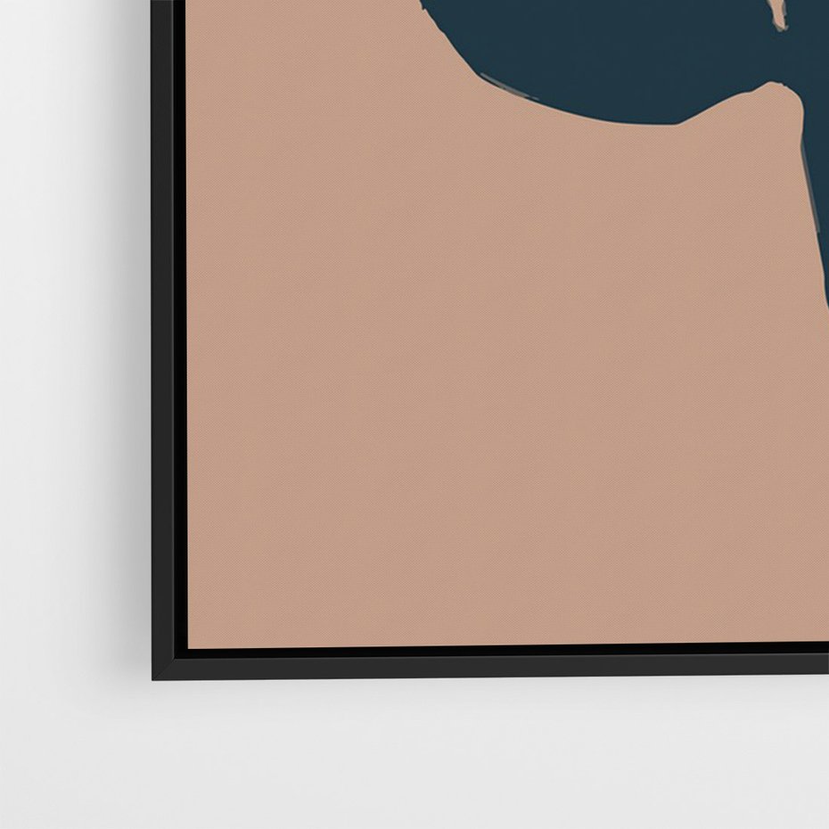 Obraz w ramie 70x100 - Niewytłumaczalne - abstrakcyjny obraz, plakat - rama czarna