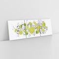 Obraz na płótnie 90x30 - Rześkość i smak - limonki, lód