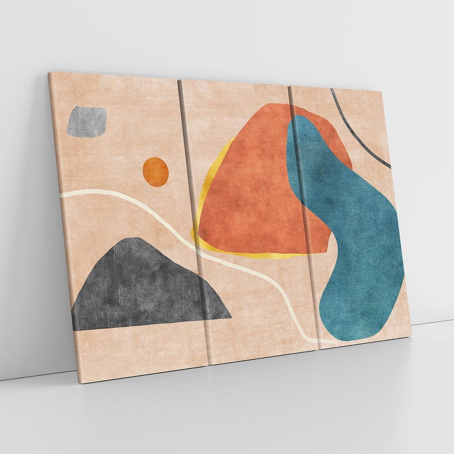 Obraz na płótnie 120x80 - Miedziana Ekspresja - abstrakcyjne kształty, plamy