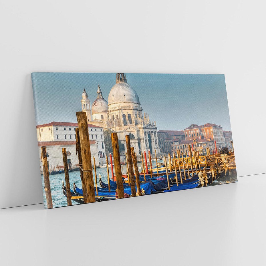 Obraz na płótnie 120x60 - Urok Wenecji - fotografia, przystań w Wenecji