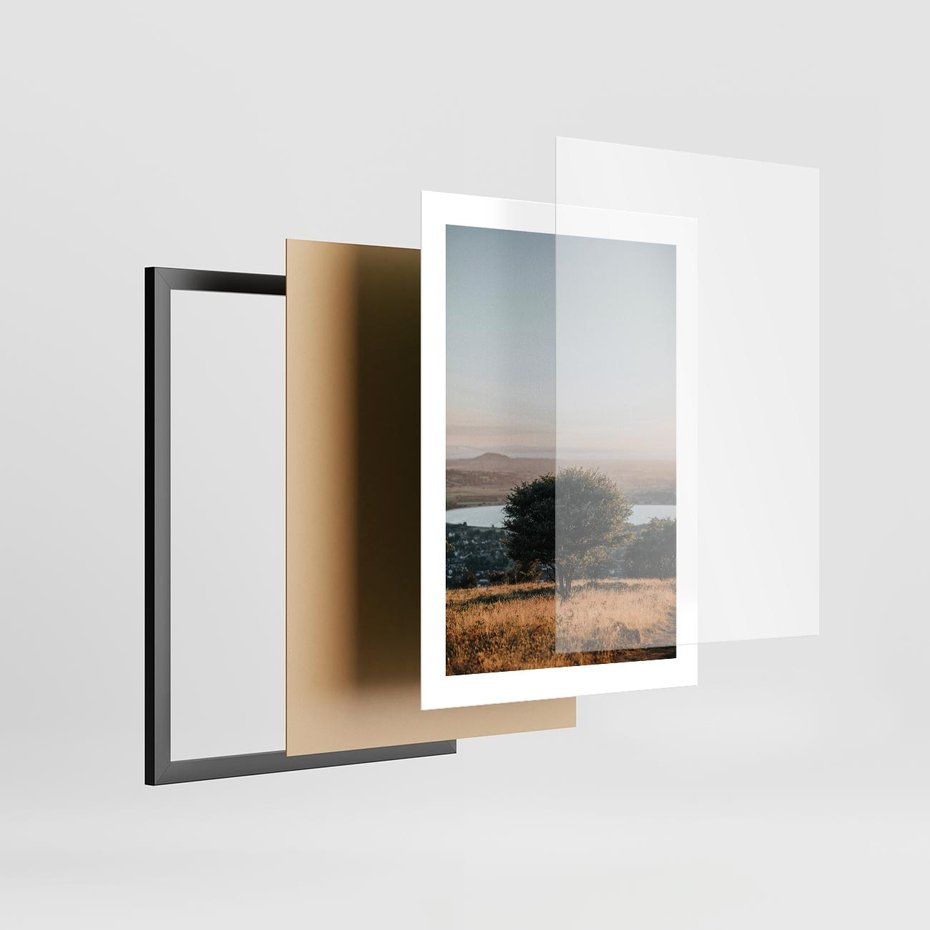 Plakat w ramie 30x40 - Siła Natury - drzewo, pejzaż - rama czarna