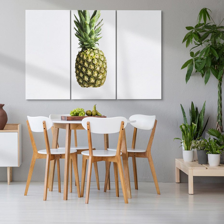 Obraz na płótnie 120x80 - Ananas Egzotyczne Odkrycie - ananas, owoc