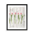 Plakat w ramie 40x50 - Kwintesencja Piękna - kwiaty, tulipany - rama czarna
