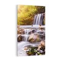 Obraz na płótnie 80x120 - Moc Natury - wodospad, rzeka