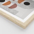 Plakat w ramie 50x70 - Nowoczesna Abstrakcja - geometria, grafika - rama drewno