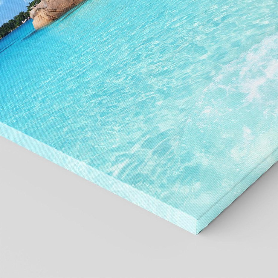 Obraz na płótnie 80x120 - Idylliczne Seszele - przyjemność dla oczu - Seszele, plaża