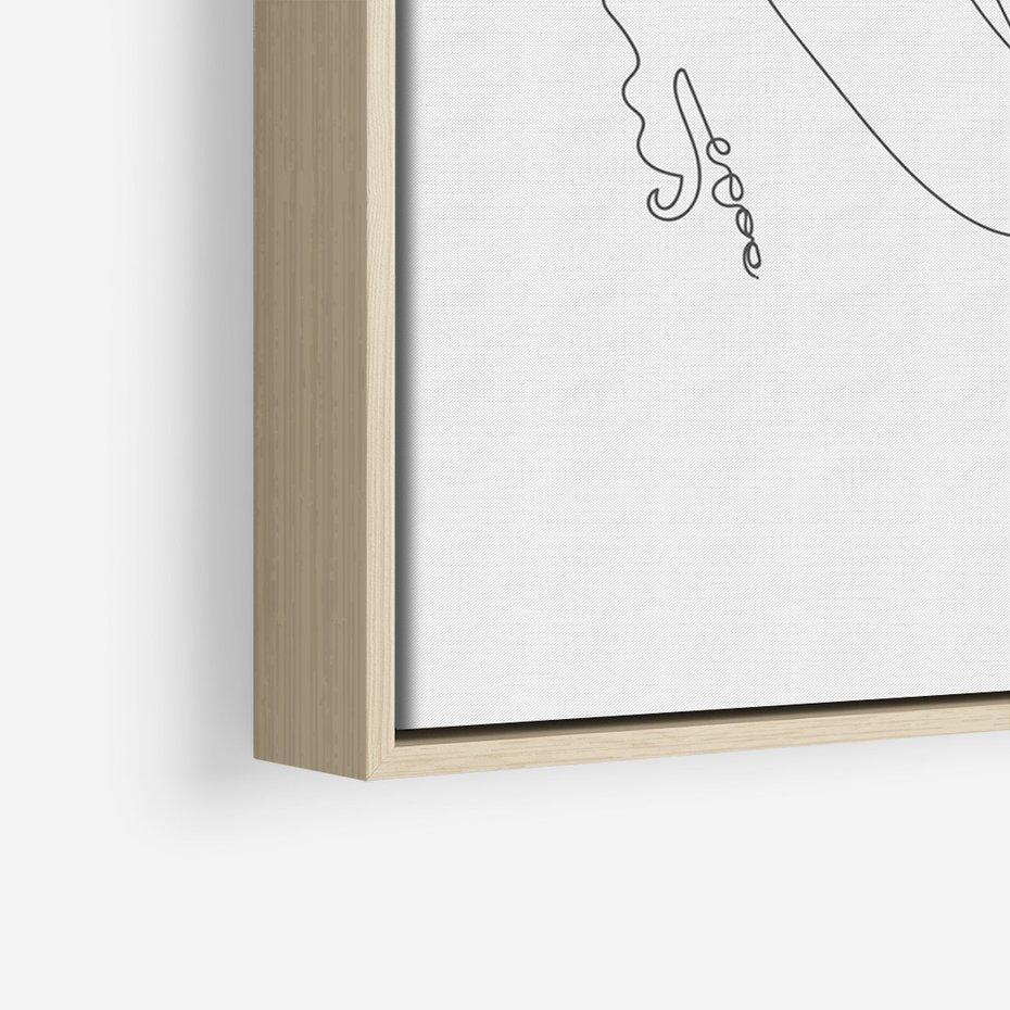 Obraz w ramie 50x70 - Wewnętrzne Emocje - para zakochanych, kobieta i mężczyzna - rama drewno