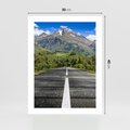 Plakat bez ramy 30x40 - Droga przez góry: podróż do przygody - droga, góry