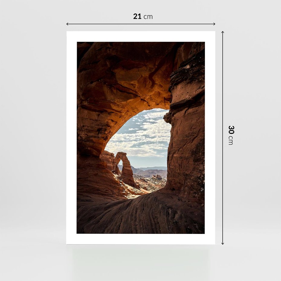 Plakat bez ramy 21x30 - Magia pustynnego kanionu - pustynia, kanion