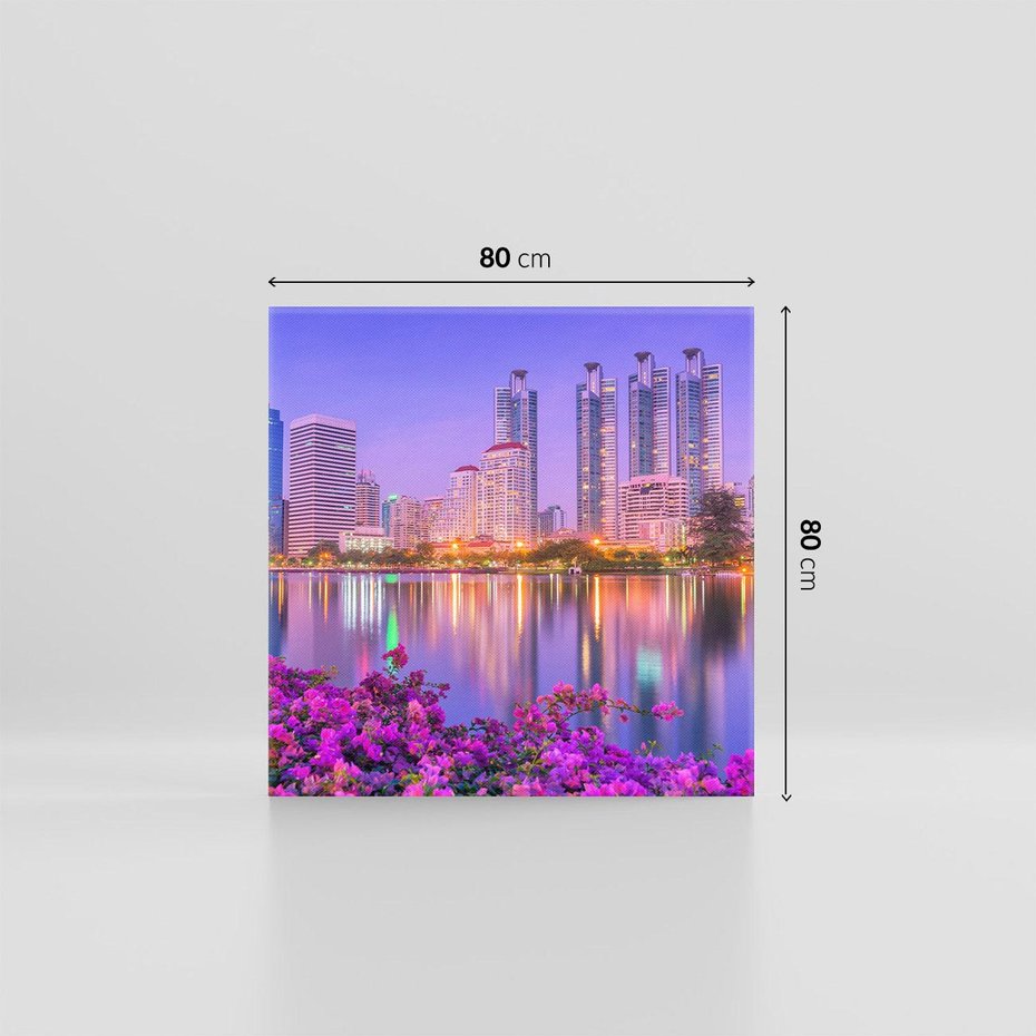 Obraz na płótnie 80x80 - Tajemnicza Azja - Bangkok, Azja