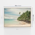 Obraz w ramie 70x50 - Uczta Egzotycznych Marzeń - fotografia, rajska plaża - rama drewno