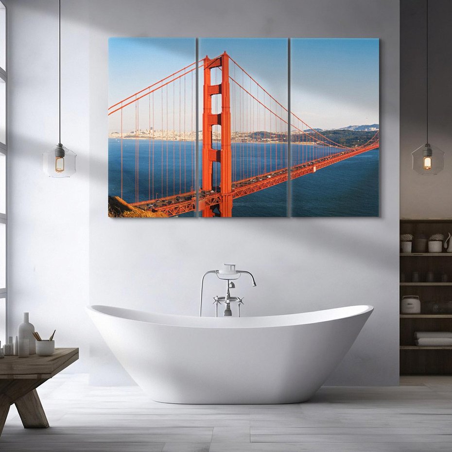 Obraz na płótnie 120x80 - Golden Gate San Francisco - Golden Gate, San